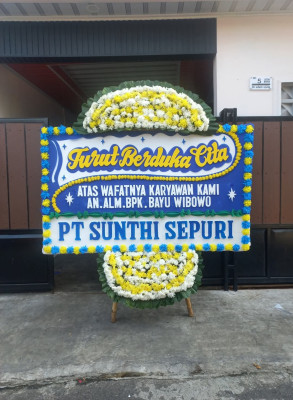 Papan Bunga Duka di Keritang