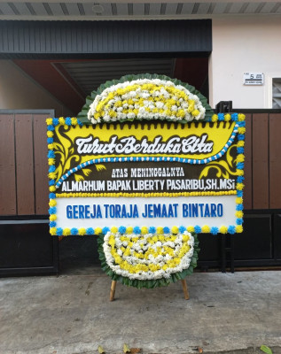 Papan Bunga Duka di Keritang